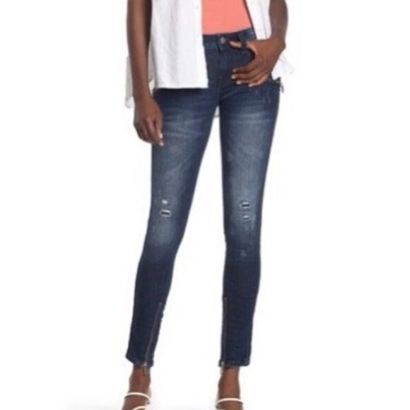 NWT Women Rock Revival Moto Skinny Jean - Picture 5 of 5